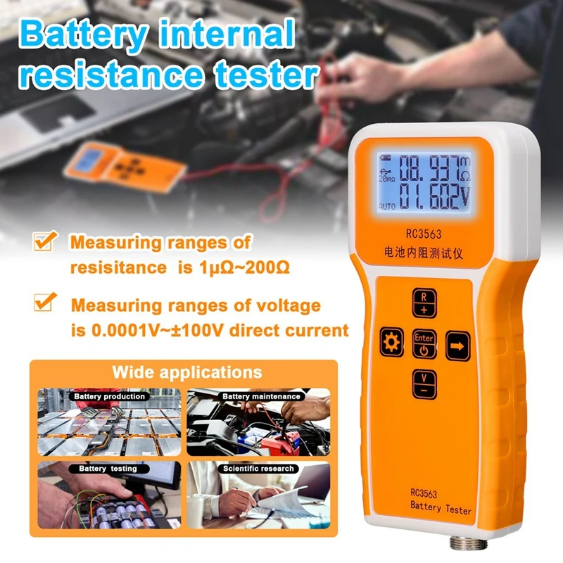 RC3563 Battery Voltage Internal Resistance Tester Trithium Lithium Iron Phosphate 18650