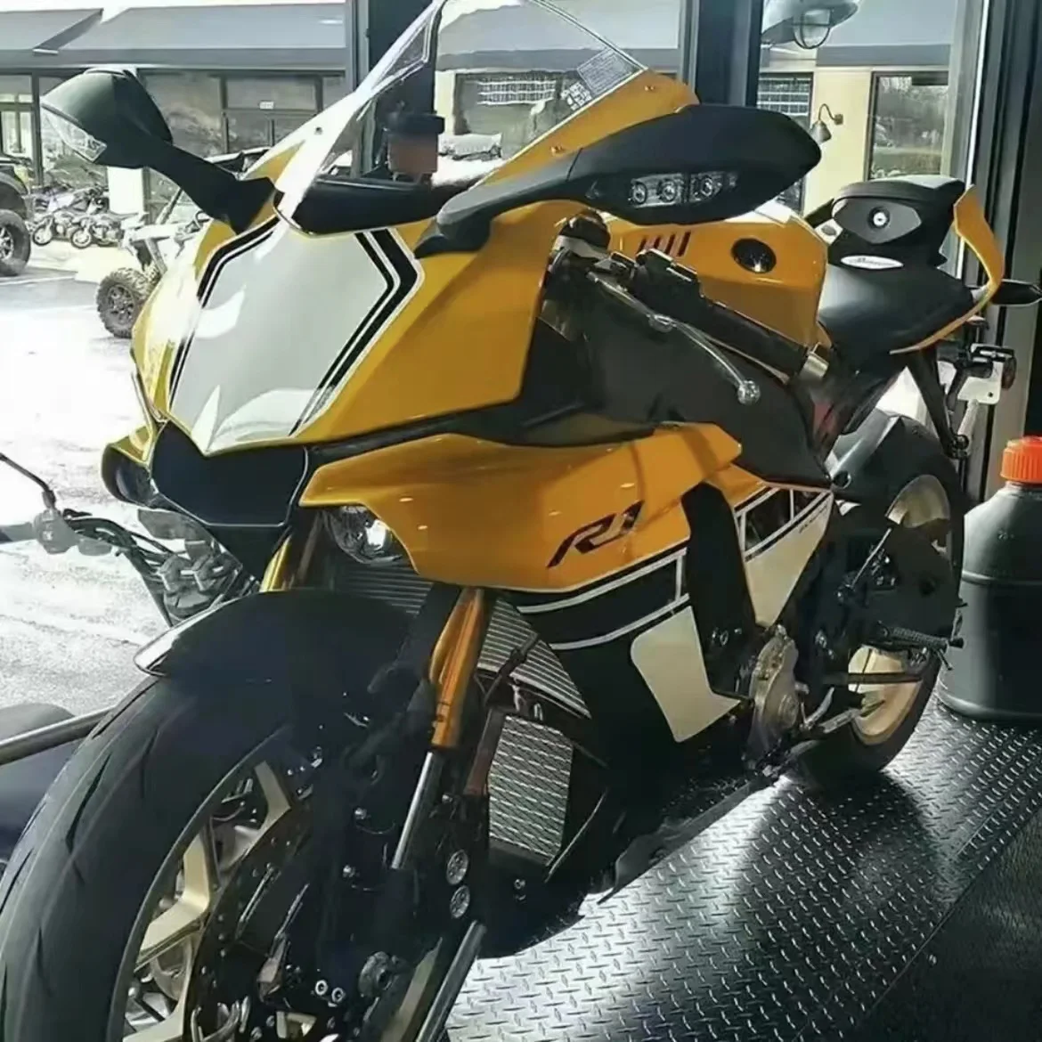 Зеркало заднего вида для мотоцикла YZF R1Black L &amp R с указателями поворота YAMAHA R1 R6 YZF-R1