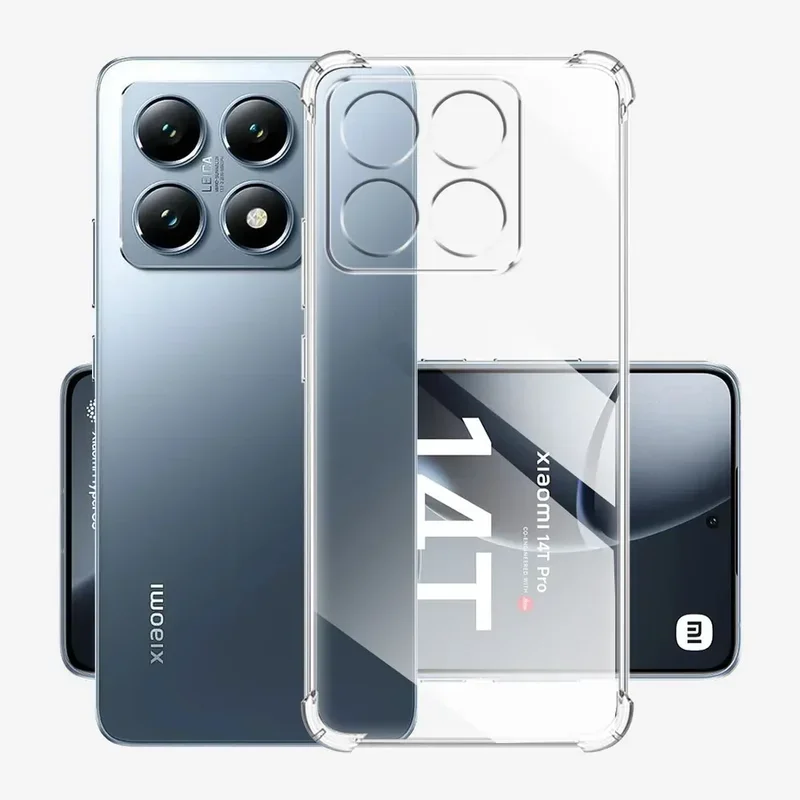 Чехол для Xiaomi 14T pro прозрачная оболочка мягкий силиконовый чехол телефона Xiomi 14Tpro