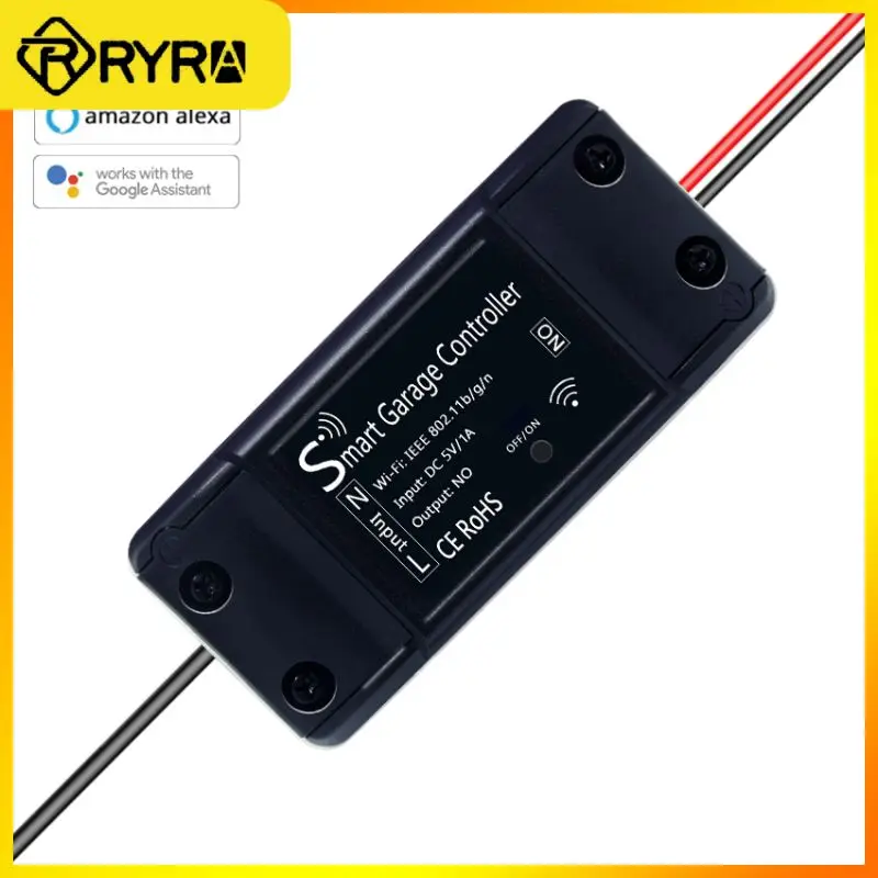 

No Hub Require Door Opener Smart Door Sensor History Record Garage Door Controller Tuya 2.4g Real-time Wireless Remote Wifi