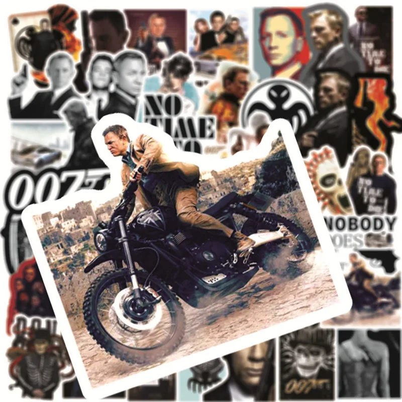 

10/30/50PCS Classic American Drama 007 Graffiti Sticker Decoration Skateboard Notebook Water Cup Trolley Box Waterproof Sticker