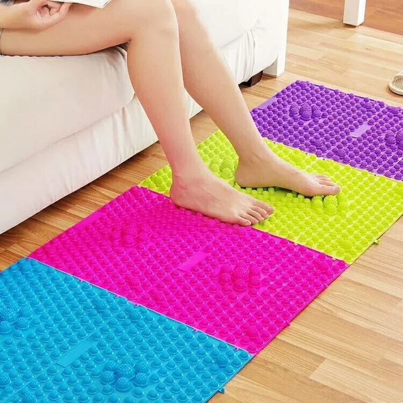 

28*38cm Durable Foot Care Massage Pad Circulation Board Finger Press Foot Plantar Acupuncture Therapy Toe Pressure Blood