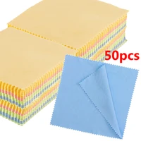 50pcs cleaner clean glasses lens cloth wipes 1313cm for sunglasses microfiber eyeglass cleaning cloth for camera computer