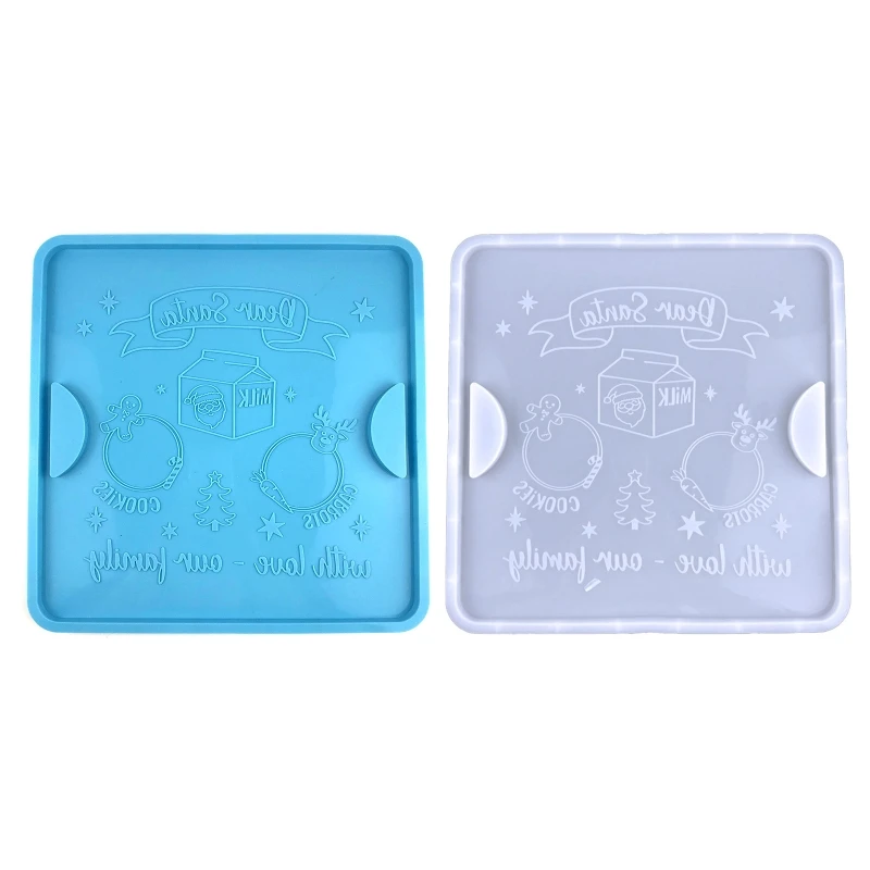

Christmas Tray Resin Molds Fruit Tray Silicone Mold Epoxy Casting Mold L21E