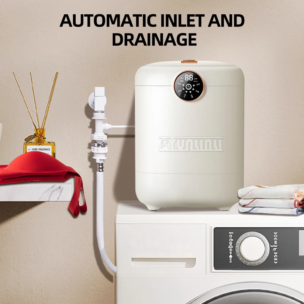 Небольшая стиральная и сушильная машина автоматическая для одежды портативные