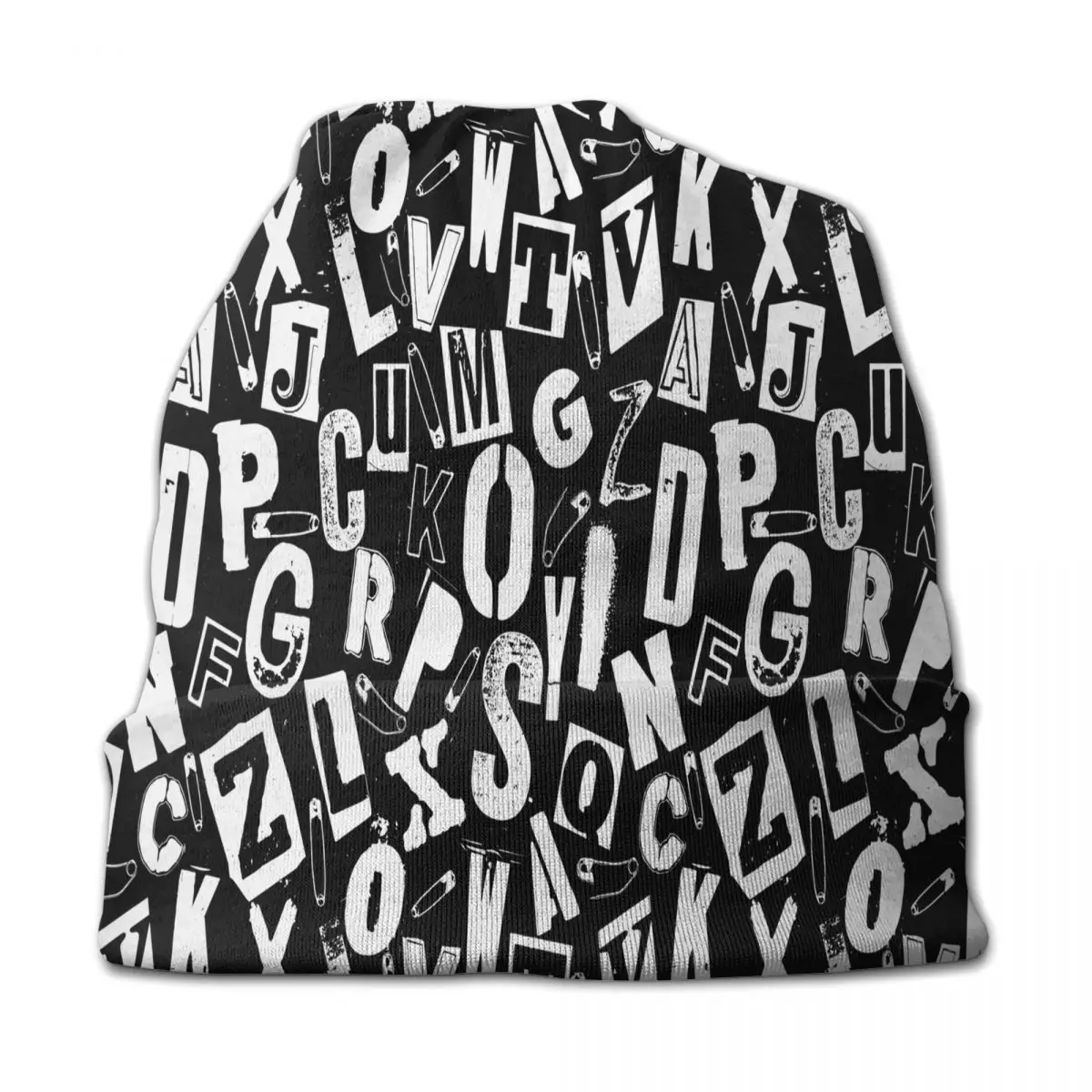 

Шапка-бини в стиле панк гранж с буквенным принтом, вязаные шапки, осенне-зимние шапки для улицы, шапки-бини, шапки унисекс, теплые шапки двойн...