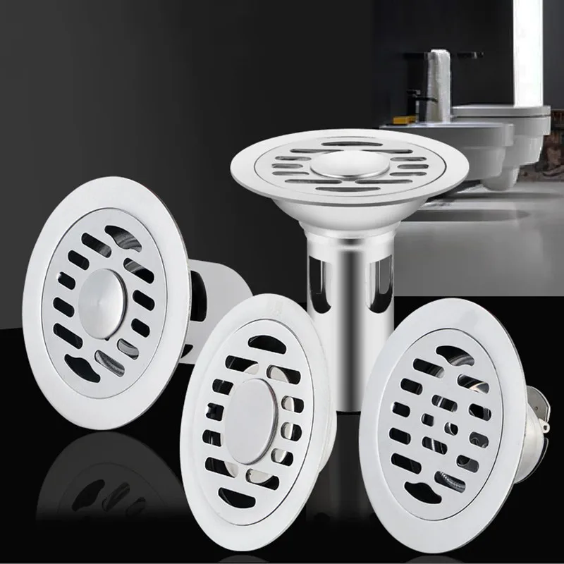 

Stainless steel Floor Drains Anti-odor Drainer Shower Strainer Cover Bathtub Ground Leakage Kitchen Bathroom Hardware Fittings