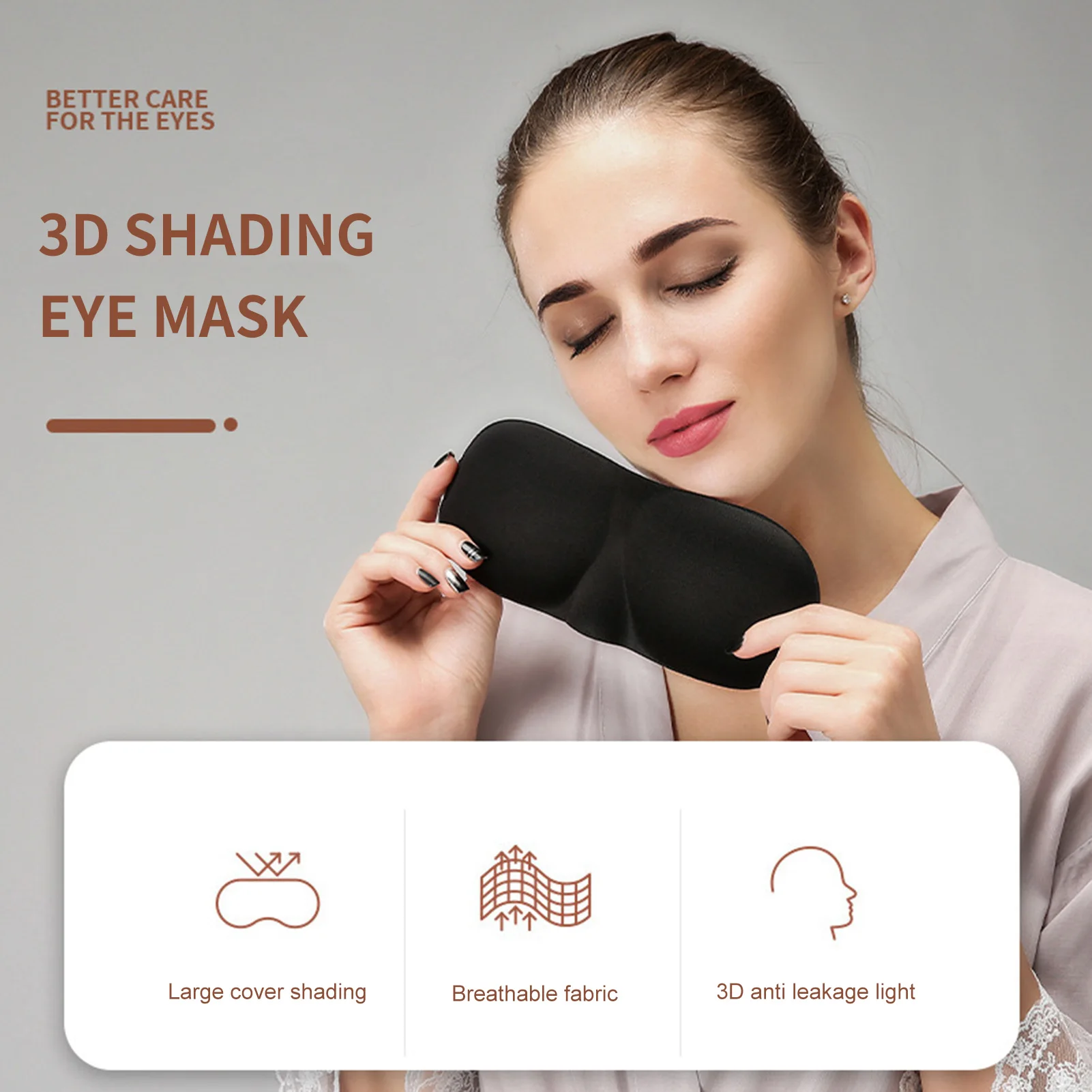 Повязка на глаза для сна с защитой от раздражения | AliExpress