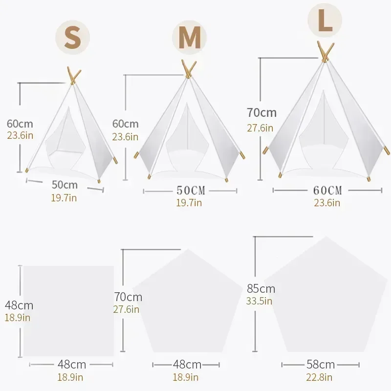 Портативная Съемная Палатка-типи Для Домашних Животных - Черная Доска Домик