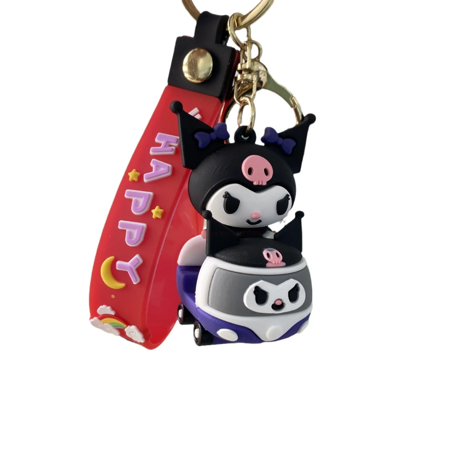 Sanrio мультфильм карта серия брелок Kawaii Kuromi Cinnamoroll ПВХ Модель игрушка