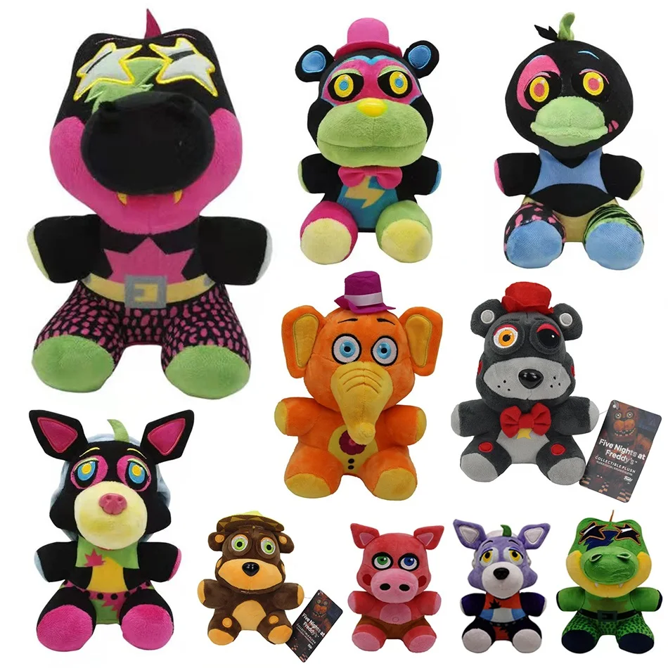 

18cm FNAF Plush Toys Doll Kawaii Bonnie Chica Golden Foxy Plush Toys Doll Surprise Birthday Gift For Children