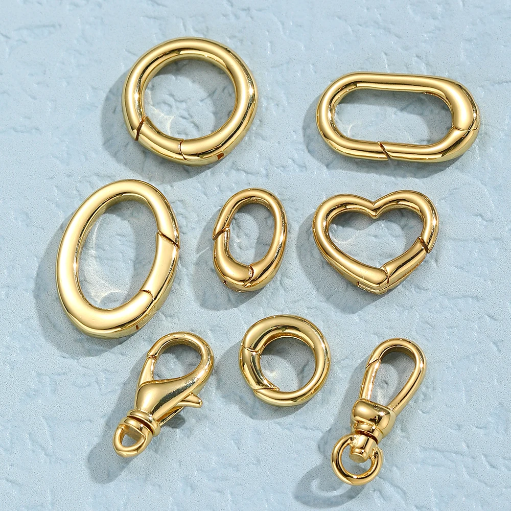 

Lobster Clasp for Jewelry Making Supplies Adjustable Gold Color Buckle Clasp Diy Keychain Necklace Bracelet Copper Wholesale
