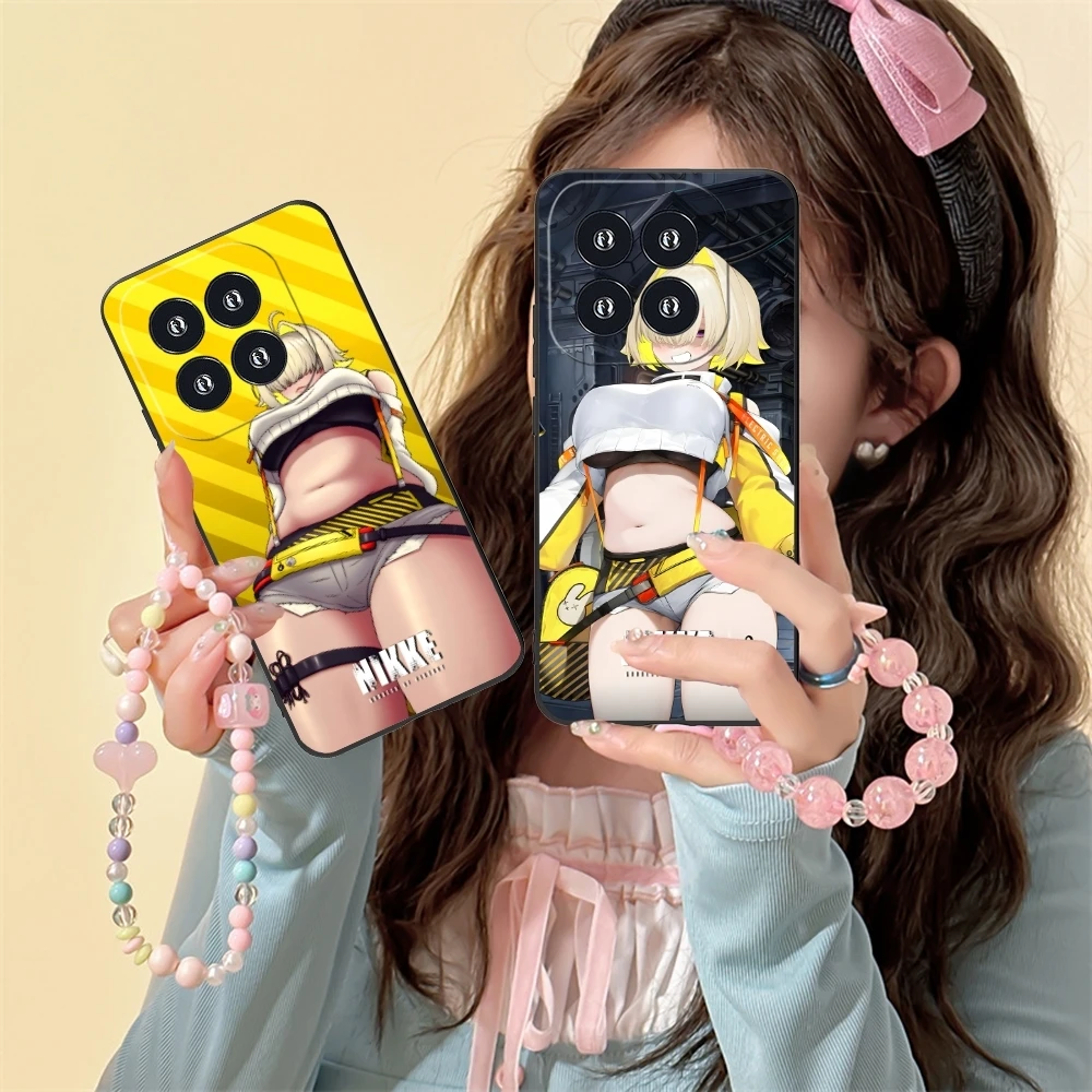 Чехол для мобильного телефона AA NIKKE Elegg Xiaomi 14 13 12 11 10 9 T Ultra Lite Pro S SE X 5G черный мягкий