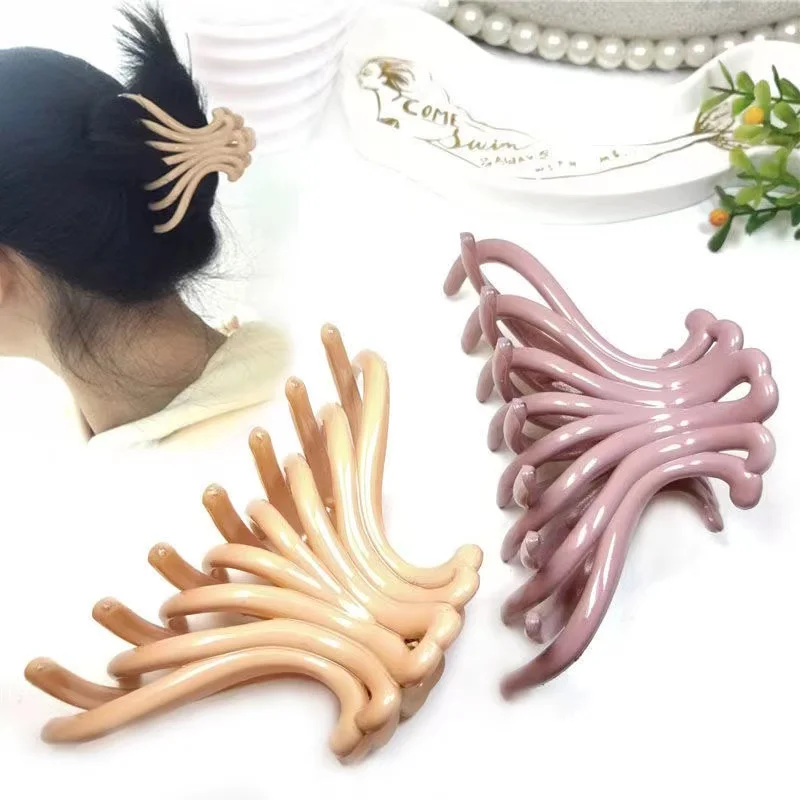 

Nonslip Large Crab Barrette Hair Claw Clips New Solid Color Ponytail Bath Clip Fashion Hair Accessories Girl Women Headwear