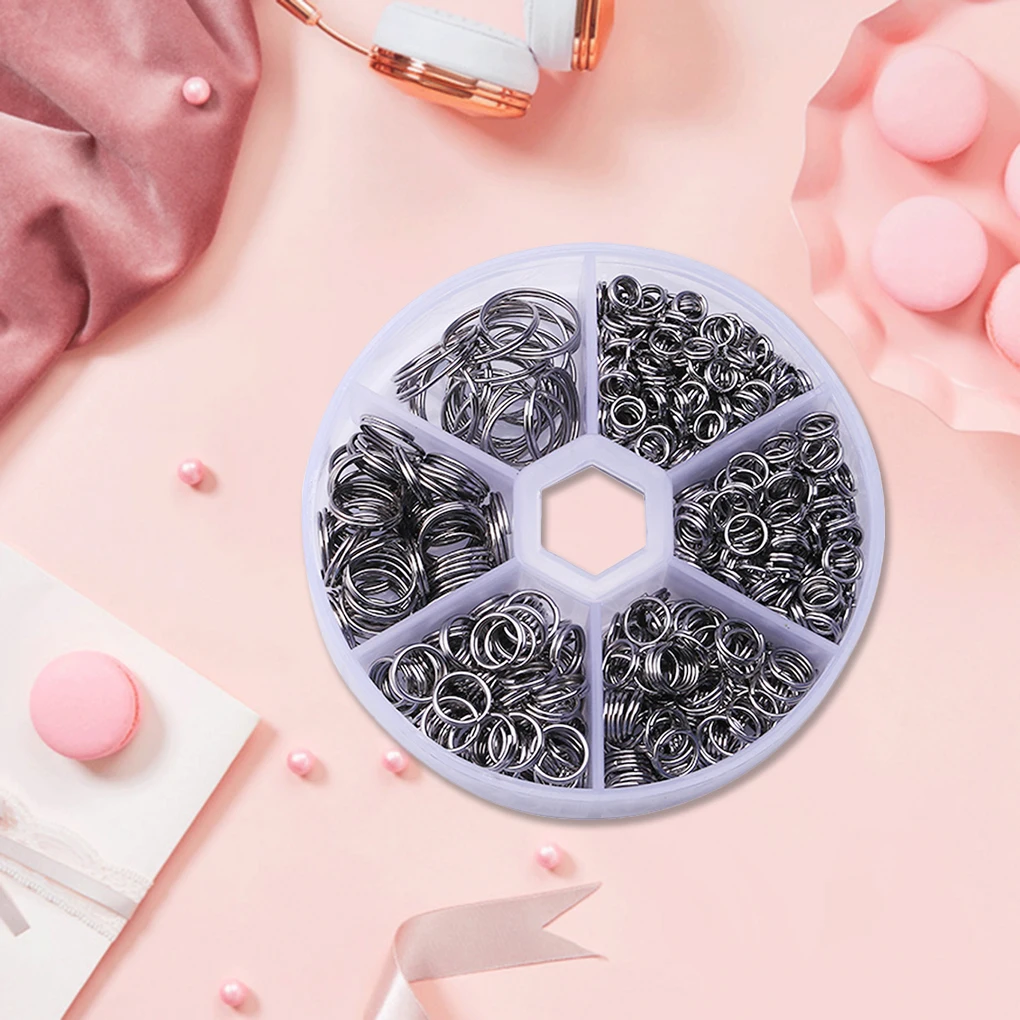 

600 шт. металлические разрезные кольца из нержавеющей стали, двойная петля, переходное кольцо для изготовления ювелирных изделий 5 мм, 6 мм, 7 мм, 8 мм, 10 мм, 14 мм