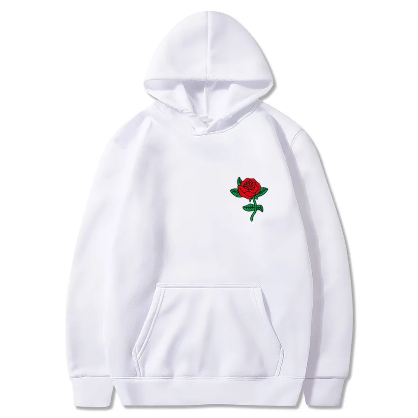 

Толстовка с капюшоном, свитшот, пуловер с принтом пары роз, Мужская толстовка, Уличная Повседневная модная одежда оверсайз, 2022
