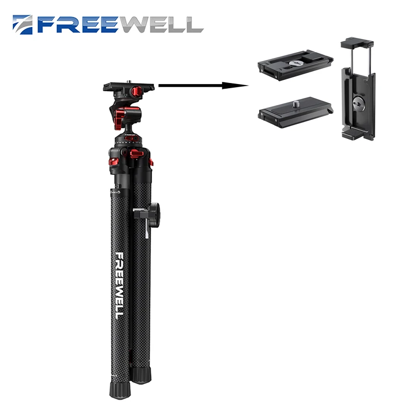 Штатив Freewell Arca-Swiss Quick Release Plate с держателем для смартфона совместимые аксессуары