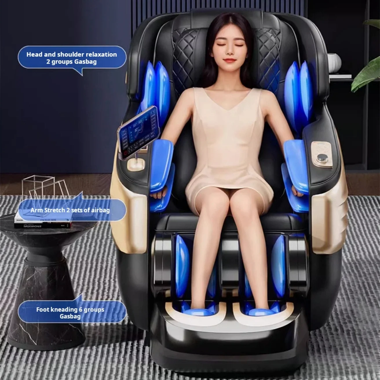 Новый L4 4d Sl Track Zero Gravity для всего тела домашнего офиса массажное кресло массажер