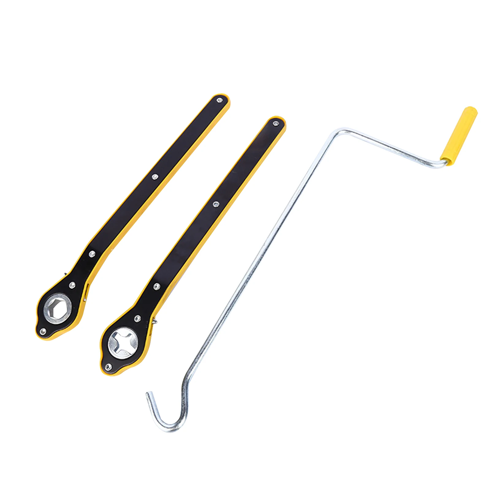 

3pcs/set Motorcycle Labor Saving Lug Universal Long Handle Auto Car Wrench Removal Tool Jack Ratchet SUV 360 Degree Swivel