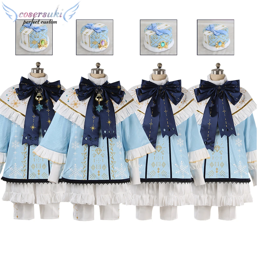 

Ensemble Stars SHUFFLE White Snow's Merry Xmas Himemiya Tori Shiratori Aira Shino Hajime Harukawa Sora Cosplay Costume