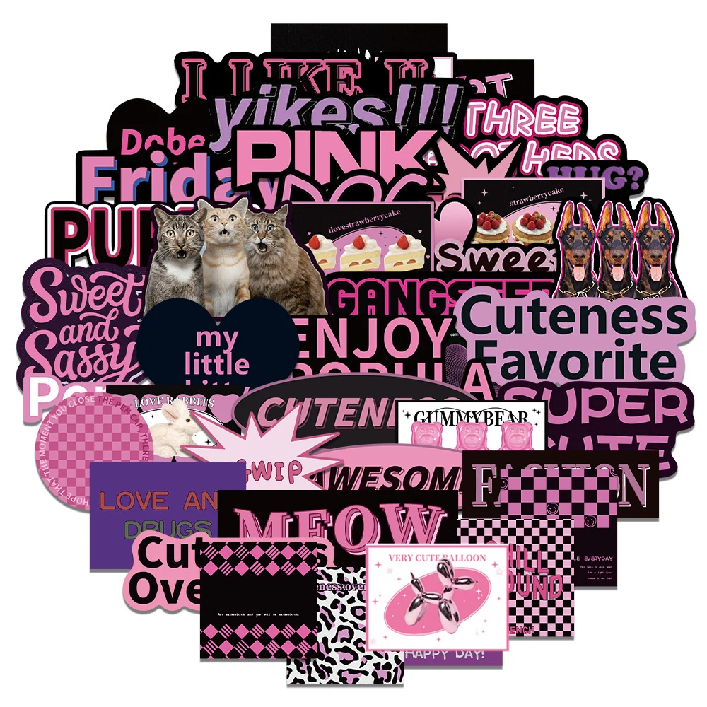 

Стикеры в стиле INS на английском стиле, 10/30/55 шт., Стикеры для ноутбука, холодильника, телефона, скейтборда, компьютера, автомобиля, водонепрон...