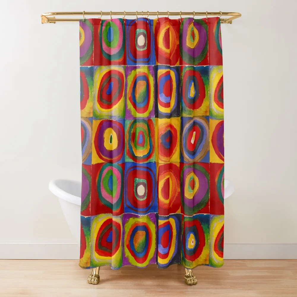 KANDINSKY HD-цветные учебные квадраты художественная живопись занавеска для душа