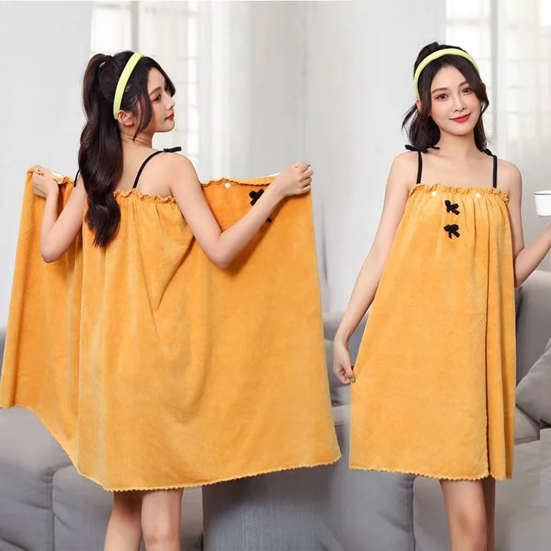 Korean Princess Style Bath Dress Wearable Bath Towel Suspend