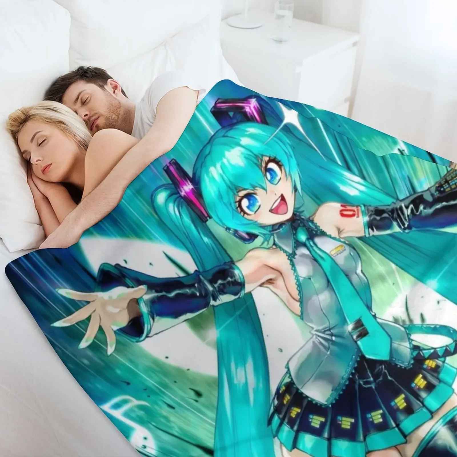 Одеяло Мику забавный подарок на диван одеяла