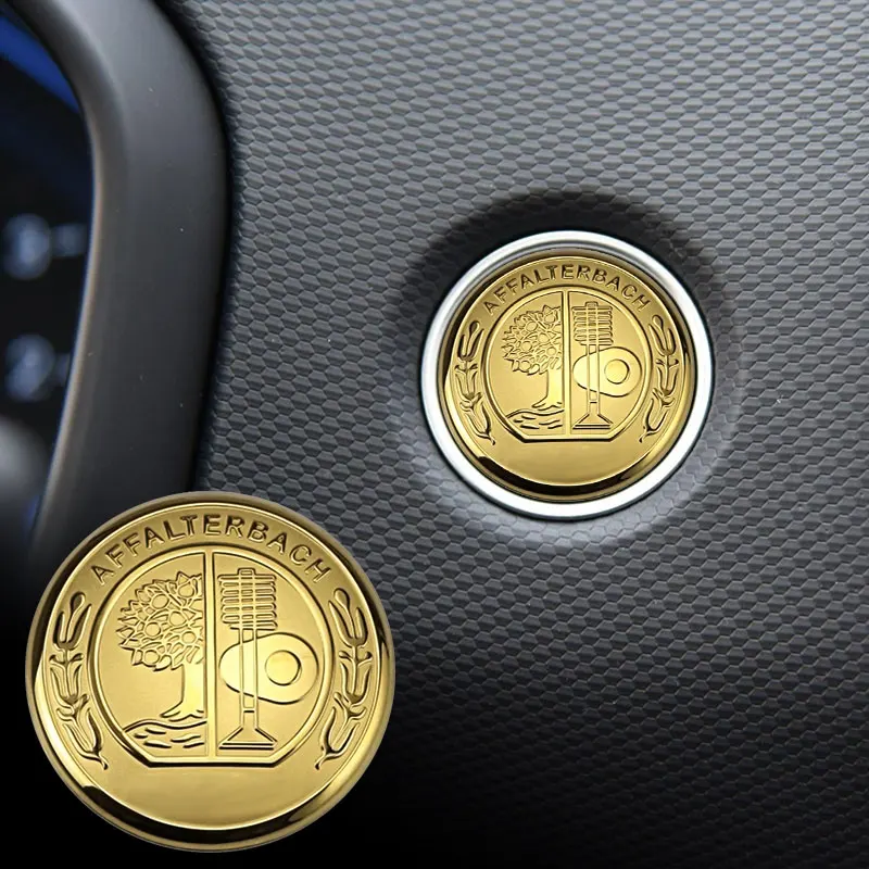

Car Engine Ignition Start Stop Switch Button Cover Trim Apple Tree Metal Stickers for Mercedes Benz AMG W210 W203 W126 W168 W169