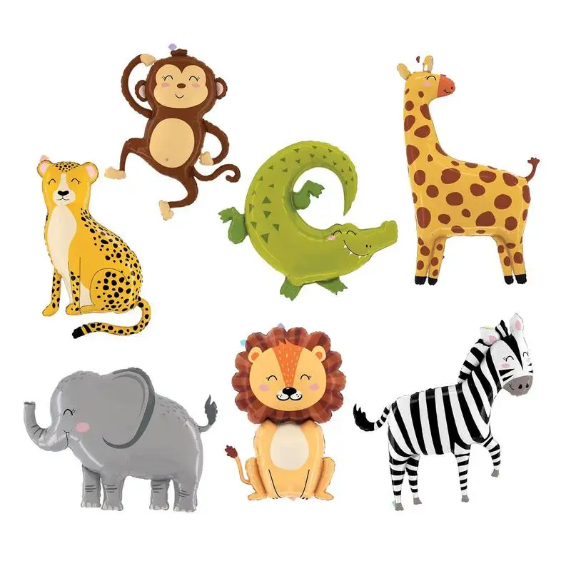 

Kids Elephant Balloon Forest Zoo Foil Party Balloons Party Decoration For Animal Theme Party Forest Theme Party Jungle Birthday