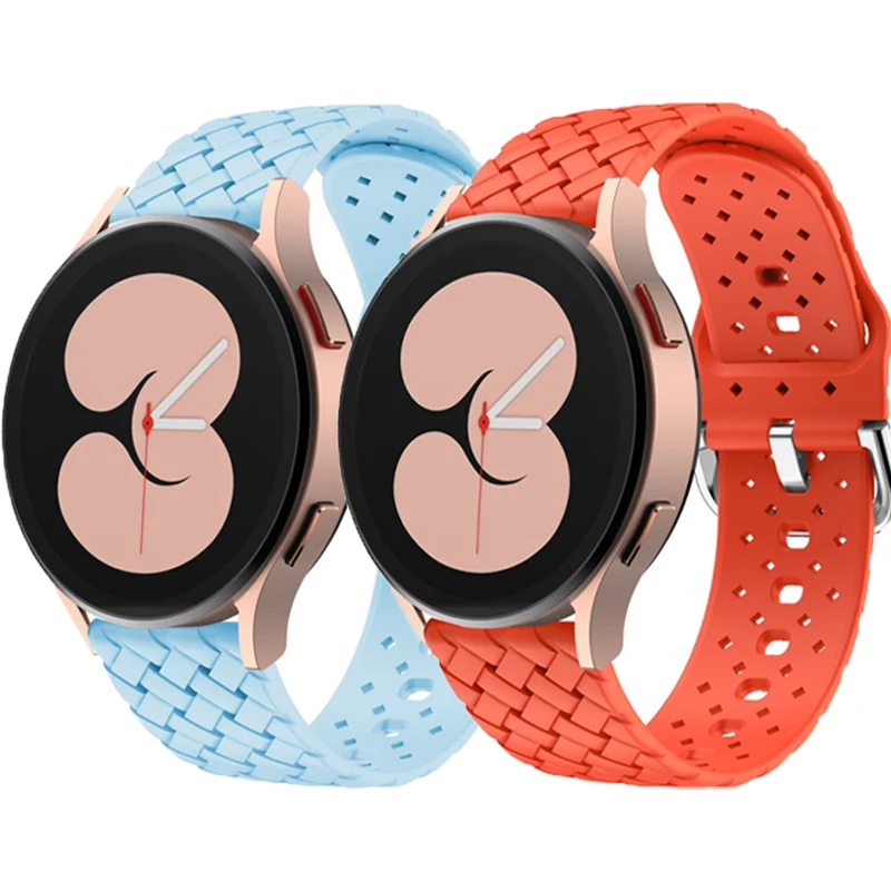 

20mm Band For Samsung Galaxy Watch 4 3 41mm Active 2 44mm 40mm Silicone Strap For Galaxy Watch 4 40mm 44mm Classic 46mm 42mm
