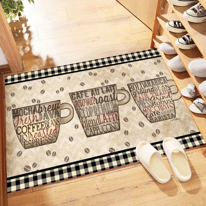 Романтический коврик для кухни из полиэстера