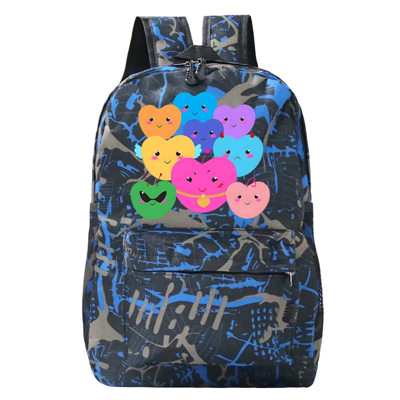 

Школьный рюкзак для мальчиков и девочек, мультяшный ранец для ноутбука, дорожные рюкзаки в стиле Харадзюку
