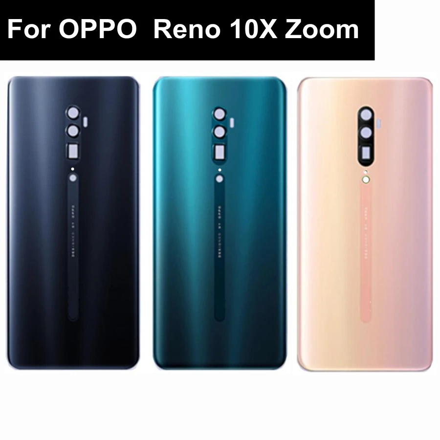 

6,6 "для OPPO Reno 10X Zoom стеклянная батарейка задняя крышка корпуса Reno 10x zoom Крышка батарейного отсека + клейкая наклейка