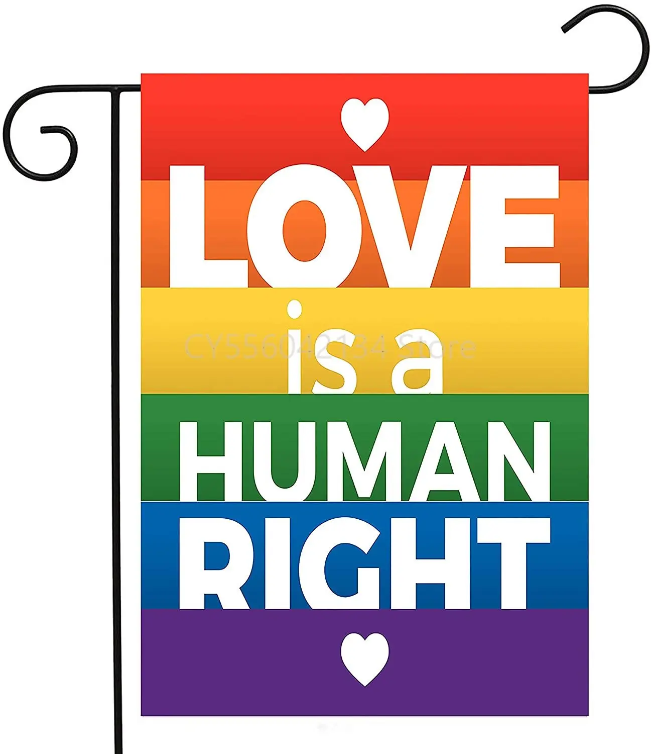 

Colorful Rainbow Peace Label Garden Yard Flag 12"x 18" Welcome House Flag Banners for Patio Lawn Outdoor Home Decor