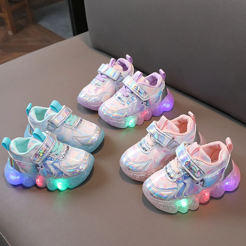 

Детские яркие детские кроссовки, четыре сезона, яркие мягкие кроссовки для девочек