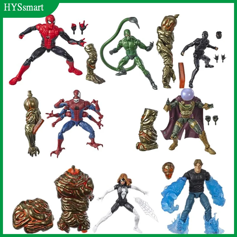 Spider Man Figurine Marvel S Mysterio Molten Man Series - Set Of 7 (baf Molten Man) Action Toys