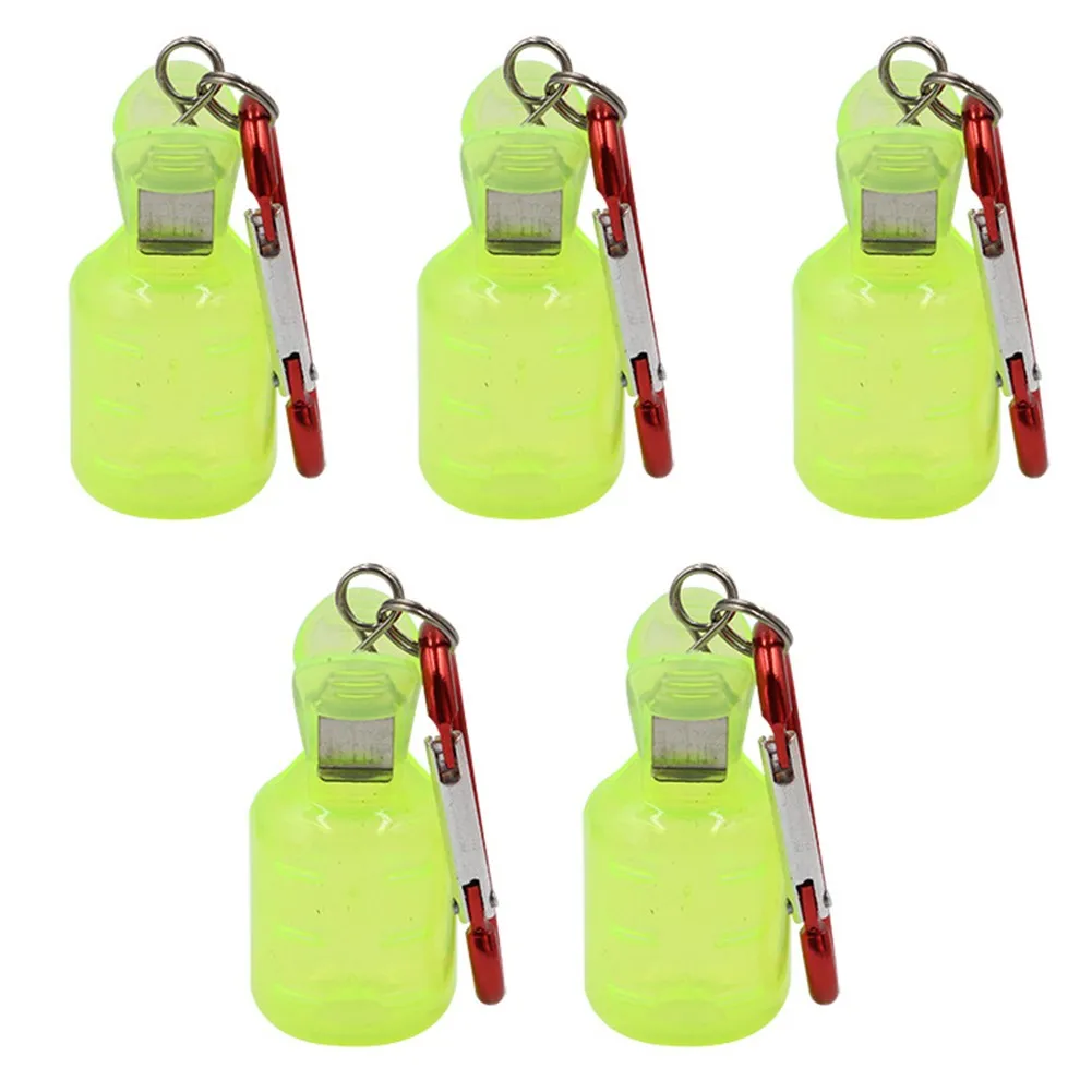 

5pcs Jig Hook Covers Protector With Carabiner 25*50mm For Egi Fishing Lure Wood Shrimp Fishing Jigs Lure Covers Tackles Parts
