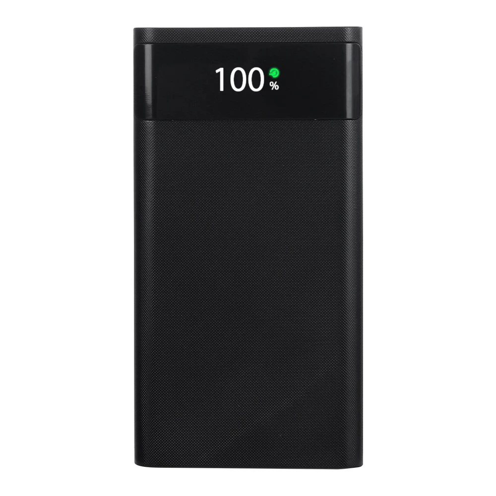 DIY Shell Power Bank Чехол USB Type C Быстрая зарядка Несъемный светодиодный фонарик 6*18650