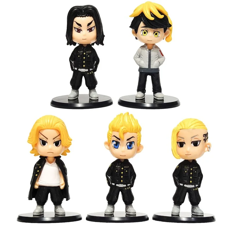 

Anime Tokyo Revengers Figurine Baji Keisuke Draken Figur Manjiro Sano Hanagaki Takemichi Action Figure Model Toy Figures Gifts