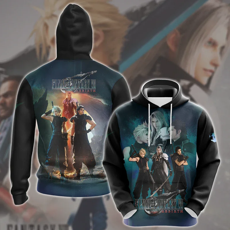 Final Fantasy XVI видеоигра 3D принт мужские и женские толстовки модная толстовка в стиле