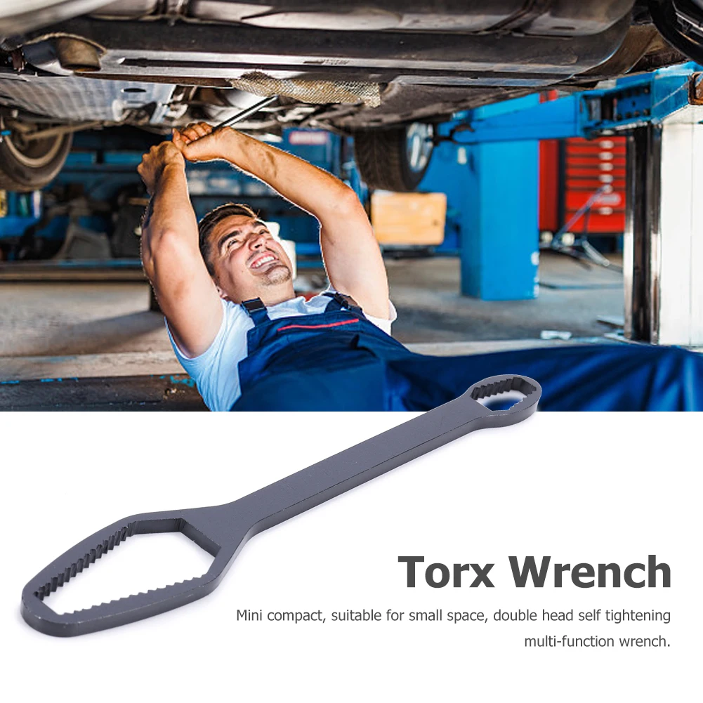 

Ключ Гаечный Torx 3-17 мм, Универсальный Регулируемый с двойной головкой, самозатягивающийся, из хром-ванадиевой стали