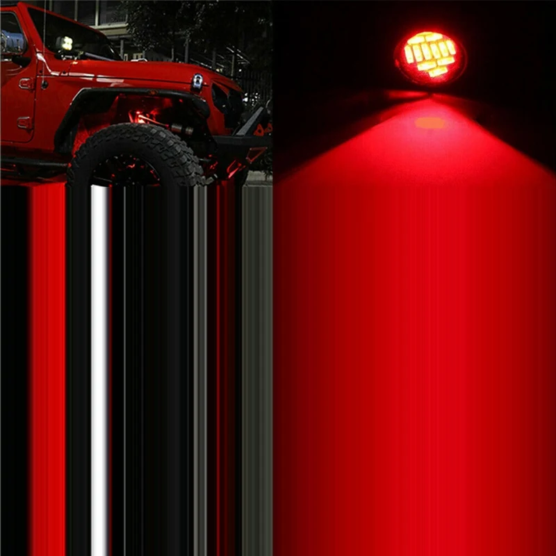 

10Pcs Red DC12V 15W Eagle Eye LED Daytime Running DRL Backup Light Car Rock Lamp