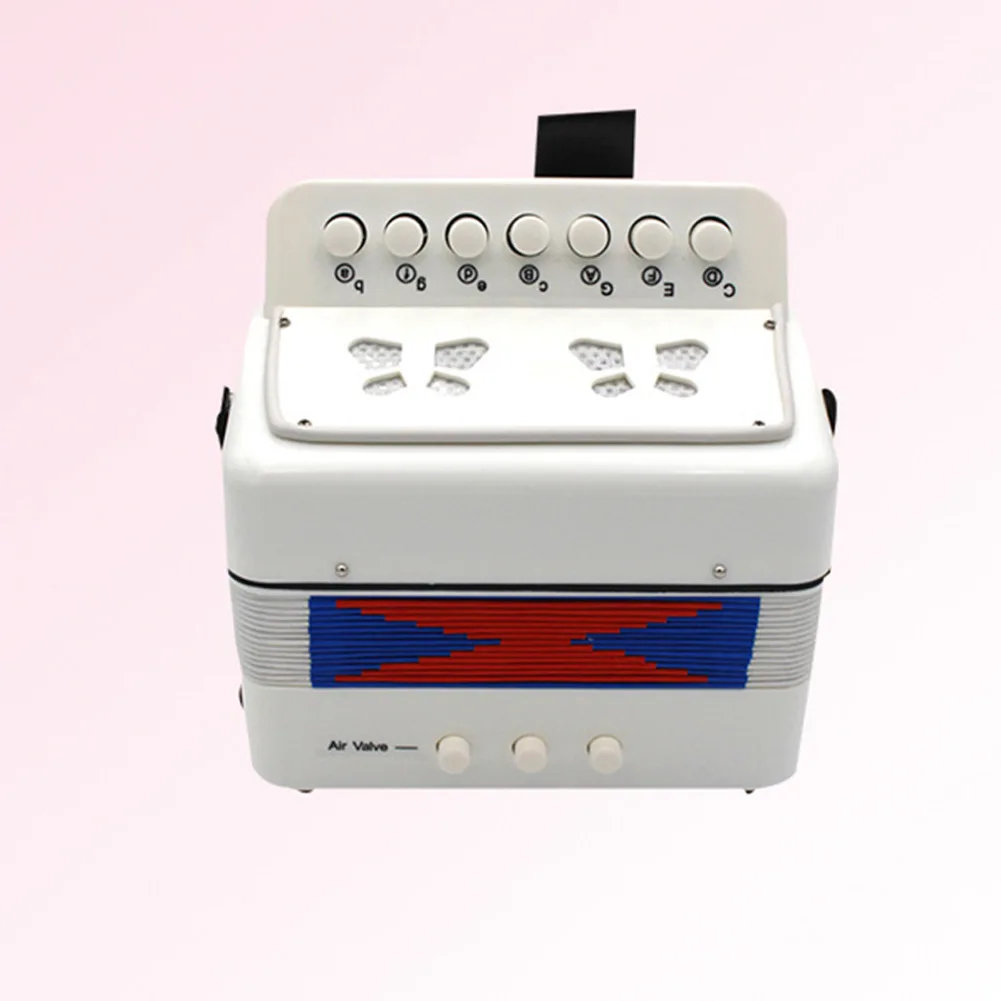 

Practicing Piano Accordion Musical Instruments 7 Key Children's Accordion Eye Key Coordination Interactive Instrument
