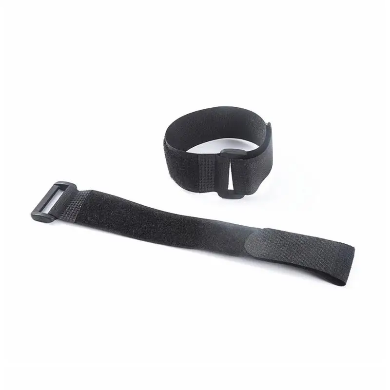 

10Pcs Elastic Reverse Buckle Nylon Self Adhesive Tape Fixed Strap Sticky Ties 2.5cm Width Fastener Hook Loop