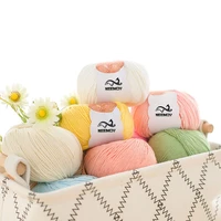 10pc knitting cabin soft milk cotton baby pure cotton thread diy knitted sweater vest thread baby toy thread wholesale wool yarn