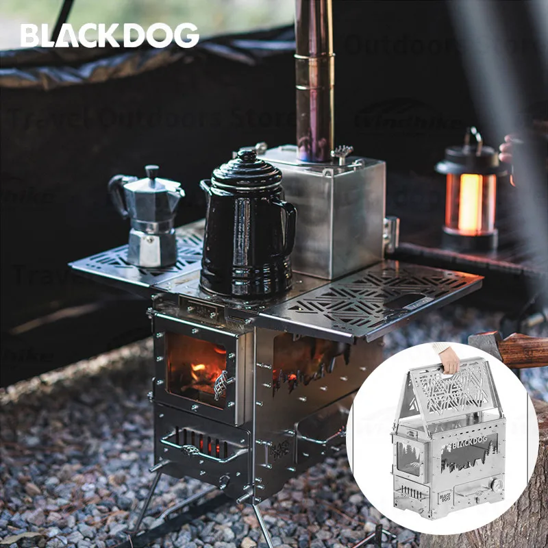 

Naturehike-BLACKDOG портативная многофункциональная дровяная печь зимняя палатка нагревательная плита Открытый Пикник гриль дымоход плита