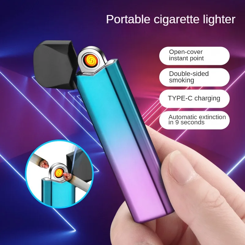 

Lightweight portable double-sided rechargeable cigarette lighter