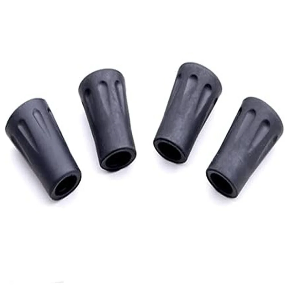 

Walking Stick Tips 4pcs Trekking Pole Tips Replacement Rubber Feet Boot Tips