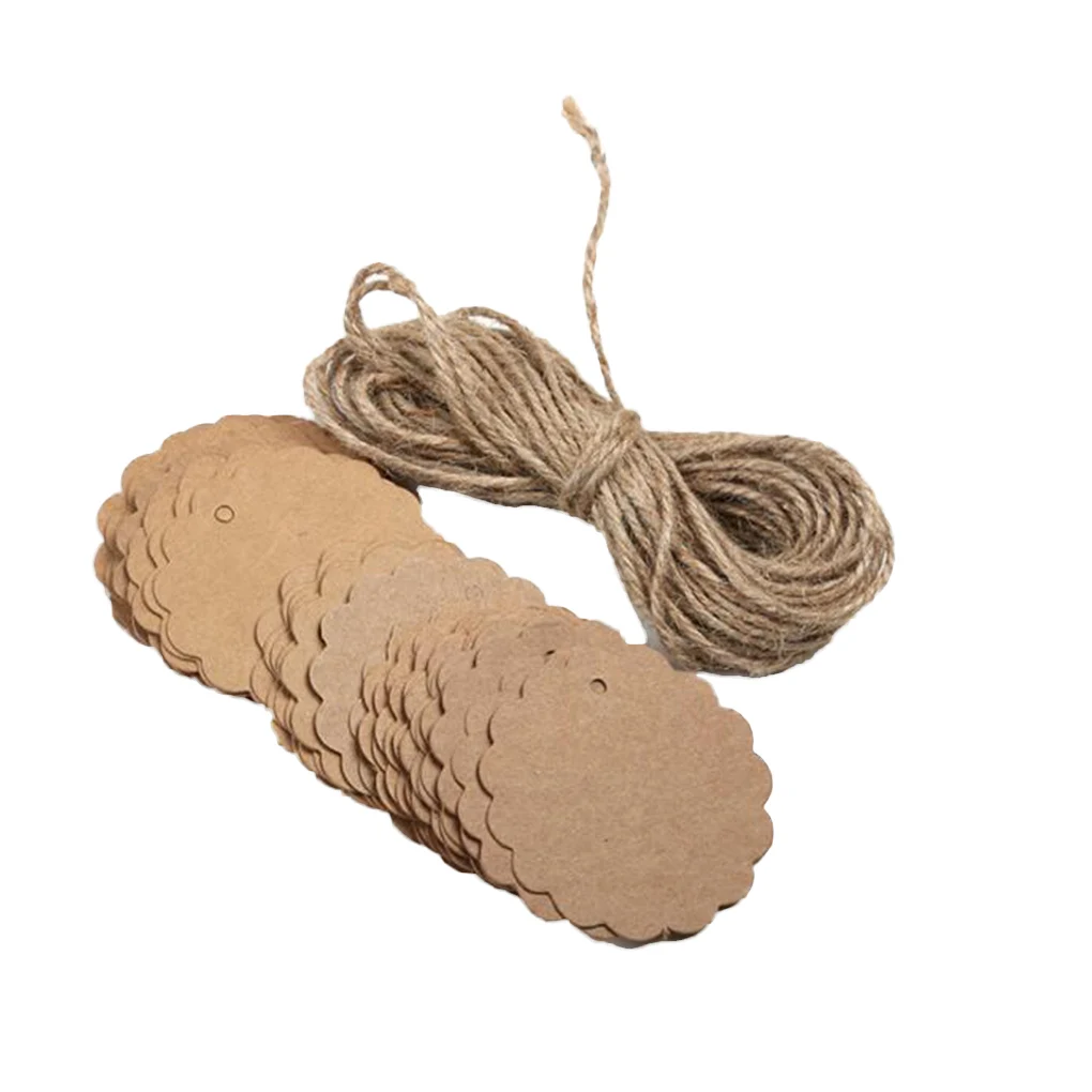 

100 шт., подвесная этикетка с отверстиями для подарков